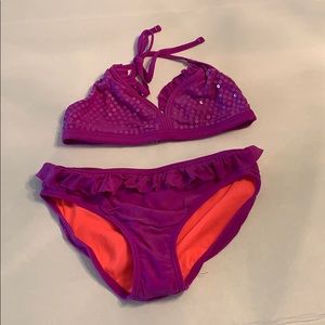 Purple girls bikini